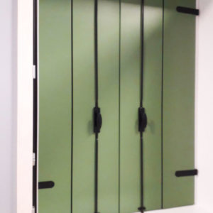 Scuri alla Vicentina a doghe lisce