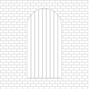 Antone classico con cardini a murare