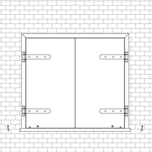 Antone classico con telaio e bandella a L zancata